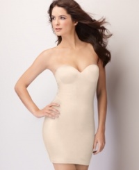 Set the stage for sexiness. Begin your foundation with the Slim & Sleek Skinny slip from Skweez Couture by Jill Zarin. The strapless, seamless design is ultra-versatile. Style #SS-430-BL Set the stage for sexiness. Begin your foundation with the Slim & Sleek Skinny slip from Skweez Couture by Jill Zarin. The strapless, seamless design is ultra-versatile. Style #SS-430-BL