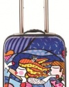 Heys USA Luggage Britto Love Blossoms 22 Inch Hardside Carry-on Spinner, Blossom, 22 Inch