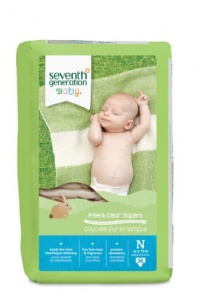 Seventh Generation Free and Clear Baby Diapers, Newborn, 36 Count (Pack of 4) Packaging May Vary Seventh Generation Free and Clear Baby Diapers, Newborn, 36 Count (Pack of 4) Packaging May Vary