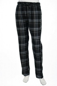 Perry Ellis Portfolio Flannel Plaid Black, Gray and White Pajama Pants Perry Ellis Portfolio Flannel Plaid Black, Gray and White Pajama Pants