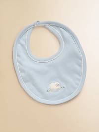 This ultra-soft, pima cotton essential is finished with sweet sheep embroidery and contrasting trim.Snap closurePima cottonMachine washImported This ultra-soft, pima cotton essential is finished with sweet sheep embroidery and contrasting trim.Snap closurePima cottonMachine washImported