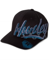 Top of your style with this solid script hat by Hurley. Top of your style with this solid script hat by Hurley.