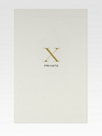This tablet cover is stamped with a giant X motif, hand-engraved in gold metallic ink, along with the text Private in black.50 sheetsAbout 4.25 X 6.5Hand-engravedMade in USA This tablet cover is stamped with a giant X motif, hand-engraved in gold metallic ink, along with the text Private in black.50 sheetsAbout 4.25 X 6.5Hand-engravedMade in USA