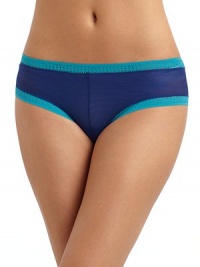 THE LOOKAllover meshContrast, elastic, lace waistband and trimModerate back coverageTHE MATERIALNylon exclusive of trimPartially linedCARE & ORIGINHand washImported THE LOOKAllover meshContrast, elastic, lace waistband and trimModerate back coverageTHE MATERIALNylon exclusive of trimPartially linedCARE & ORIGINHand washImported