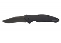 Kershaw Black Shallot Knife with Tungsten DLC Black coating on Blade & Handle Kershaw Black Shallot Knife with Tungsten DLC Black coating on Blade & Handle