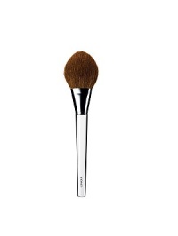 Unique, tapered, natural-bristle brush for flawless, even application of powder foundation. Anti-bacterial. Unique, tapered, natural-bristle brush for flawless, even application of powder foundation. Anti-bacterial.