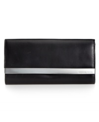 Simple, soft, and completely essential, this luxe leather wallet from MICHAEL Michael Kors stylishly stows all your everyday must-haves. The perfectly aligned interior provides plenty of pockets and compartments, while the exterior is accented with sleek silvertone detailing. Simple, soft, and completely essential, this luxe leather wallet from MICHAEL Michael Kors stylishly stows all your everyday must-haves. The perfectly aligned interior provides plenty of pockets and compartments, while the exterior is accented with sleek silvertone detailing.