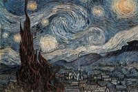 Starry Night, c. 1889 Poster Print by Vincent van Gogh, 36x24 Fine Art Poster Print by Vincent van Gogh, 36x24