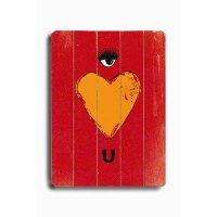 Arte House Wooden Sign, Eye Heart U Arte House Wooden Sign, Eye Heart U