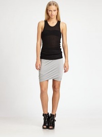 Whisper-soft modal and wool tank with subtle ribbing and a length that hits below the hips. ScoopneckSleevelessLonger length hits below hipsModal/woolDry cleanImportedSIZE & FITModel shown is 5'10 (177cm) wearing US size Small. Whisper-soft modal and wool tank with subtle ribbing and a length that hits below the hips. ScoopneckSleevelessLonger length hits below hipsModal/woolDry cleanImportedSIZE & FITModel shown is 5'10 (177cm) wearing US size Small.