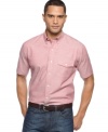 This breezy short-sleeved shirt will keep it cool and casual on the weekend.