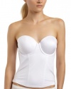 Maidenform Women's Custom Lift Strapless Longline With Convertible Straps,White,36C