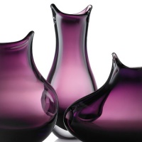 ROGASKA CRYSTAL Groovy kind of love amethyst Vase 31 cm ROGASKA CRYSTAL Groovy kind of love amethyst Vase 31 cm