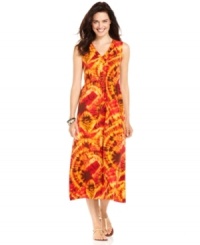 Upgrade your look with Jones New York Signature gorgeous tie-dyed petite dress! Pair with your favorite summer sandals. Upgrade your look with Jones New York Signature gorgeous tie-dyed petite dress! Pair with your favorite summer sandals.