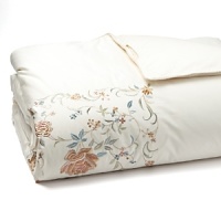 Detailed floral embroidery infuses this Lauren Ralph Lauren full/queen duvet cover with heirloom luxury for a rich complement to your decor. Detailed floral embroidery infuses this Lauren Ralph Lauren full/queen duvet cover with heirloom luxury for a rich complement to your decor.