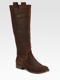 Contrast stitching adds interest to this oiled Crosta leather design for a beautiful worn-in look.Stacked heel, 1 (25mm)Shaft, 16Leg circumference, 15Leather upperLeather lining and solePadded insoleImported Contrast stitching adds interest to this oiled Crosta leather design for a beautiful worn-in look.Stacked heel, 1 (25mm)Shaft, 16Leg circumference, 15Leather upperLeather lining and solePadded insoleImported