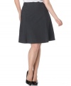 A chic plus size suiting basic from Calvin Klein--the A-line skirt, featuring a polished, feminine fit.
