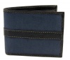 New Timberland Mens Navy Waxed Canvas Meridian Passcase Bifold Wallet