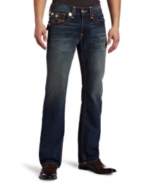 True Religion Men's Ricky Super Chain Stitch Straight Jean True Religion Men's Ricky Super Chain Stitch Straight Jean