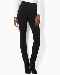 Combining indulgent comfort with modern polish, this sleek pant is constructed with sophisticated pintucks and a hint of stretch for the perfect fit. Combining indulgent comfort with modern polish, this sleek pant is constructed with sophisticated pintucks and a hint of stretch for the perfect fit.