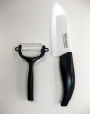 Zayka APACHE Series, Ceramic Santoku Slicing Knife and Peeler Set, 5.5 in(Inch)