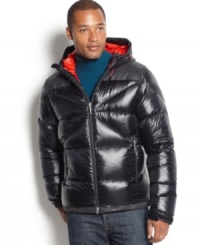 Whether you're on the slopes or in the snowy city, this down-filled puffer from Spyder will have you prepared for the world's highest peaks. Whether you're on the slopes or in the snowy city, this down-filled puffer from Spyder will have you prepared for the world's highest peaks.