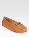 Vibrant leather and intricate stitching shape a classic moccasin design. Leather upperLeather lining and solePadded insoleOUR FIT MODEL RECOMMENDS ordering true whole size; ½ sizes should order the next whole size up. Additional Information Women's Shoe Size Guide (International Equivalents) 