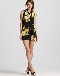 Featuring a sunny floral print on a supple silhouette, this luxe Equipment romper is the summer piece your wardrobe has been wanting for. Perfect for dressing up your look, this silhouette says chic every way you look at it. Featuring a sunny floral print on a supple silhouette, this luxe Equipment romper is the summer piece your wardrobe has been wanting for. Perfect for dressing up your look, this silhouette says chic every way you look at it.