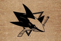 NHL San Jose Sharks Flocked Door Mat NHL San Jose Sharks Flocked Door Mat