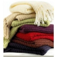 Martha Stewart, Textured Yarn Brown Throw Martha Stewart, Textured Yarn Brown Throw