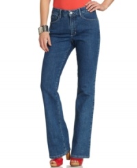 Not Your Daughter's Jeans' classic bootcut petite denim gets a fun upgrade with blue and silver studs at the back pockets! Pair with platforms for a modern look. Not Your Daughter's Jeans' classic bootcut petite denim gets a fun upgrade with blue and silver studs at the back pockets! Pair with platforms for a modern look.