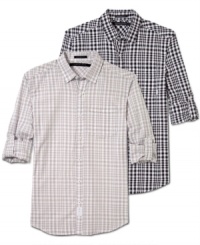 Pucker up. Season to season, this laid-back plaid shirt will be your ultimate companion. Pucker up. Season to season, this laid-back plaid shirt will be your ultimate companion.