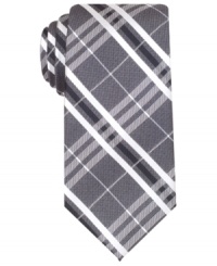 Plaid steps up to the plate every time in this silk tie from Ben Sherman. Plaid steps up to the plate every time in this silk tie from Ben Sherman.