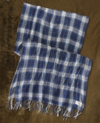 Layer your ensemble with a plaid wool scarf for added warmth and rugged downtown style. Layer your ensemble with a plaid wool scarf for added warmth and rugged downtown style.