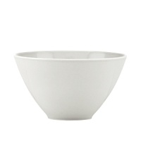 Accented with tonal contrast banding, this bowl is modern and sleek. Urban luxury at its most elemental.