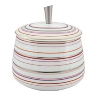 Inspired by Milleraies, Raynaud's spearhead tableware set, Attraction boasts a freer, more modern design with alternating narrow and wide stripes. It will embellish any table with its shades of pink and red, enhanced with mauve and orange and underscored subtle shades of green and brown. Inspired by Milleraies, Raynaud's spearhead tableware set, Attraction boasts a freer, more modern design with alternating narrow and wide stripes. It will embellish any table with its shades of pink and red, enhanced with mauve and orange and underscored subtle shades of green and brown.