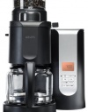 KRUPS KM7000 10-Cup Grind and Brew Coffee Maker with Stainless Steel Conical Burr Grinder, Black and Silver