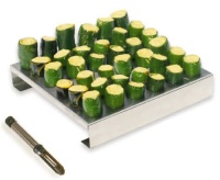 King Kooker 36JR Stainless-Steel 36-Hole Jalapeno Rack with Corer King Kooker 36JR Stainless-Steel 36-Hole Jalapeno Rack with Corer