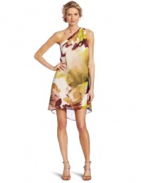 Maggy London Women's One Shoulder Printed Dress Maggy London Women's One Shoulder Printed Dress