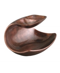 Add allure and sophistication to any event with Nambe serveware and serving dishes. Crafted of alloy and finished in beautiful bronze, this Heritage double dip server bowl from Nambe combines old-world elegance with a balanced, uniquely modern shape. Add allure and sophistication to any event with Nambe serveware and serving dishes. Crafted of alloy and finished in beautiful bronze, this Heritage double dip server bowl from Nambe combines old-world elegance with a balanced, uniquely modern shape.
