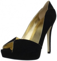 Ivanka Trump Women's Aliza Peep-Toe Pump,Black Suede,6 M US Ivanka Trump Women's Aliza Peep-Toe Pump,Black Suede,6 M US