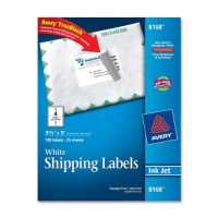 Avery Shipping Labels for Inkjet Printers, 3.5 x 5 Inches, Box of 100 (8168) Avery Shipping Labels for Inkjet Printers, 3.5 x 5 Inches, Box of 100 (8168)