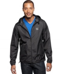 Lock down your lightweight layer with this hooded jacket from DC Shoes. Lock down your lightweight layer with this hooded jacket from DC Shoes.