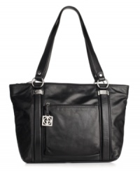 The Glove tote by Giani Bernini proves an elegant everday carryall, with pockets as smart as its looks.