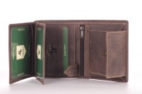 Visconti Hunter 708 Mens Coin & ID Holder Quad Fold Wallet in Oiled Tan Brown Leather Visconti Hunter 708 Mens Coin & ID Holder Quad Fold Wallet in Oiled Tan Brown Leather