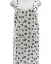 DKNY Ivory Sequined Leopard Print Sleeveless Shift Dress Small