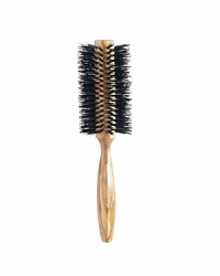 The Round Brush provides maximum styling control while blow-drying. Handmade in France to Frederic's specifications, it's uniquely designed handle of European olive wood offers a comfortable, non-slip grip that controls hair static for smooth, straight hair. Can be used on all hair types, but is perfect for curling ends under or adding volume and bounce. The Round Brush provides maximum styling control while blow-drying. Handmade in France to Frederic's specifications, it's uniquely designed handle of European olive wood offers a comfortable, non-slip grip that controls hair static for smooth, straight hair. Can be used on all hair types, but is perfect for curling ends under or adding volume and bounce.
