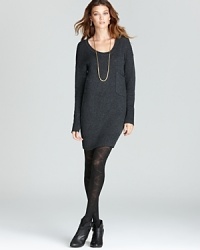 A slouchy Aqua sweater dress slips on for grab-and-go style, perfect for your 7-day schedule. Tights and booties complete with chic. A slouchy Aqua sweater dress slips on for grab-and-go style, perfect for your 7-day schedule. Tights and booties complete with chic.
