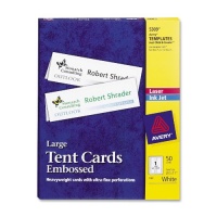 Avery White Laser & Ink Jet 3 1/2 x 11 Inch Tent Cards 50 Count (5309) Avery White Laser & Ink Jet 3 1/2 x 11 Inch Tent Cards 50 Count (5309)