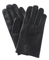 When your cold-weather gear requires a little more sophistication, turn to these classic leather gloves from Calvin Klein. When your cold-weather gear requires a little more sophistication, turn to these classic leather gloves from Calvin Klein.
